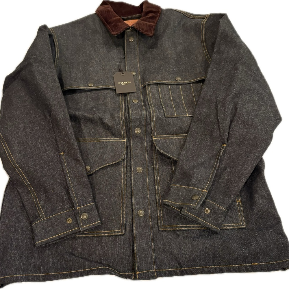 Filson Lined Denim Cruiser Jacket NEW Large USA Made - Picture 3 of 4